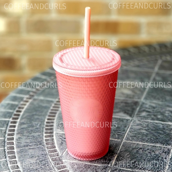 Starbucks Pink Lemonade Soft Touch Studded Grande 16oz NWT - Picture 5 of 7